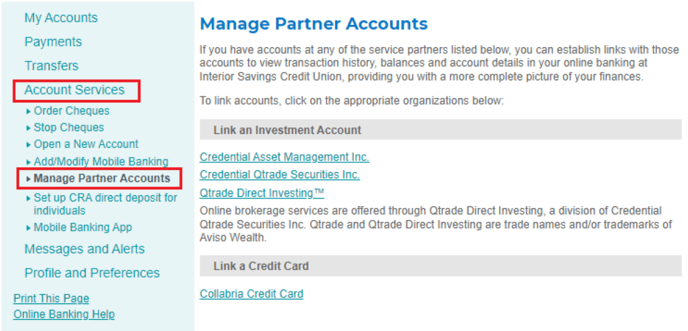 Partner Accounts